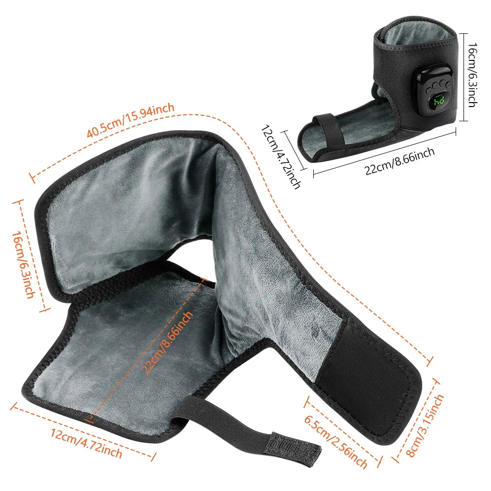 Wireless Ankle Airbag Compression Massager with Heat - 15