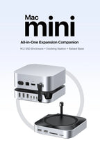 11-in-1 Docking Station with NVMe SSD Slot for Mac Mini M4