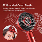 Electric Scalp Massage Comb with Red Light and Liquid Applicator