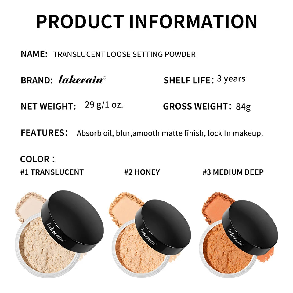 Translucent Loose Setting Powder for Matte Finish - 15
