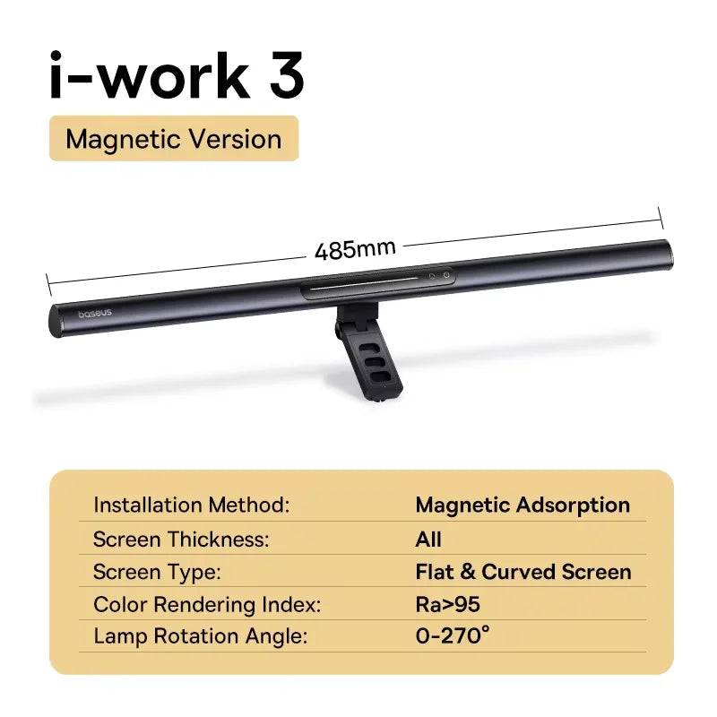 Magnetic Computer Screen Light for Monitor Desk Reading