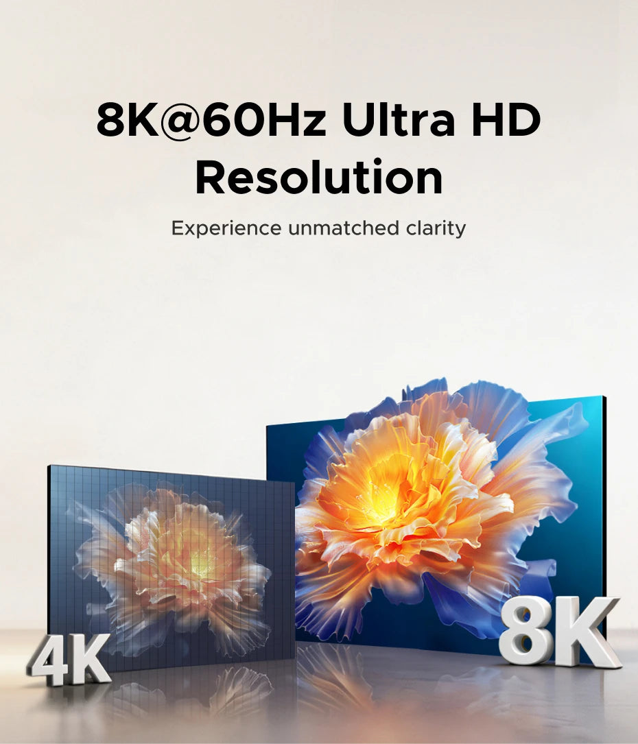 8K 60Hz HDMI 2.1 Switcher 3-in-1 Out with Remote Control
