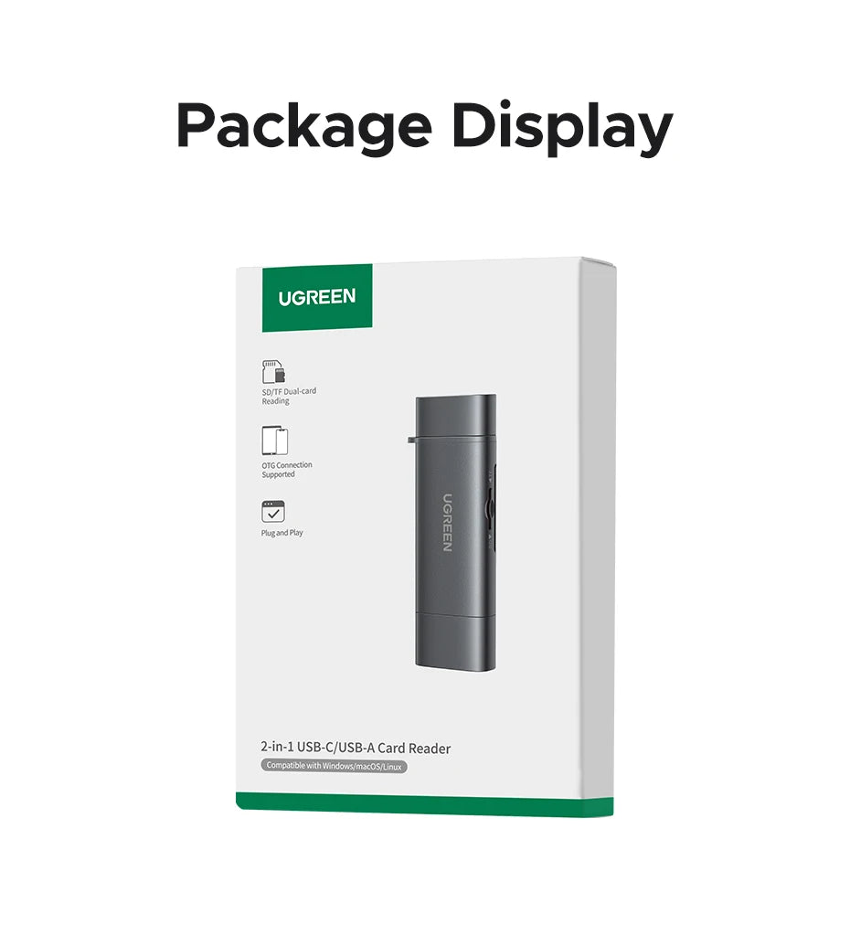 USB-C and USB 3.0 SD 4.0 Memory Card Reader