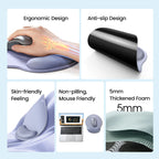 Ergonomic Memory Foam Mouse Pad with Wrist Support