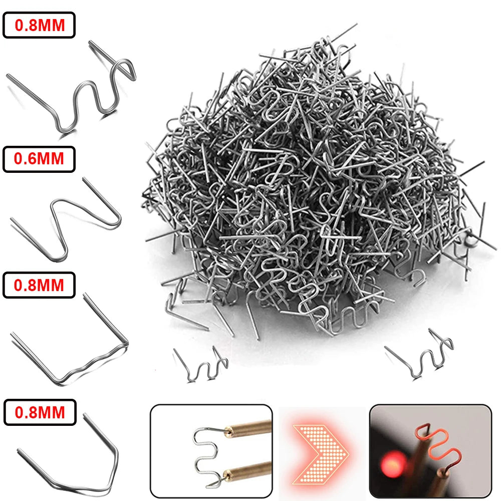 Replacement Hot Stapler Staples for Plastic Repair Welding