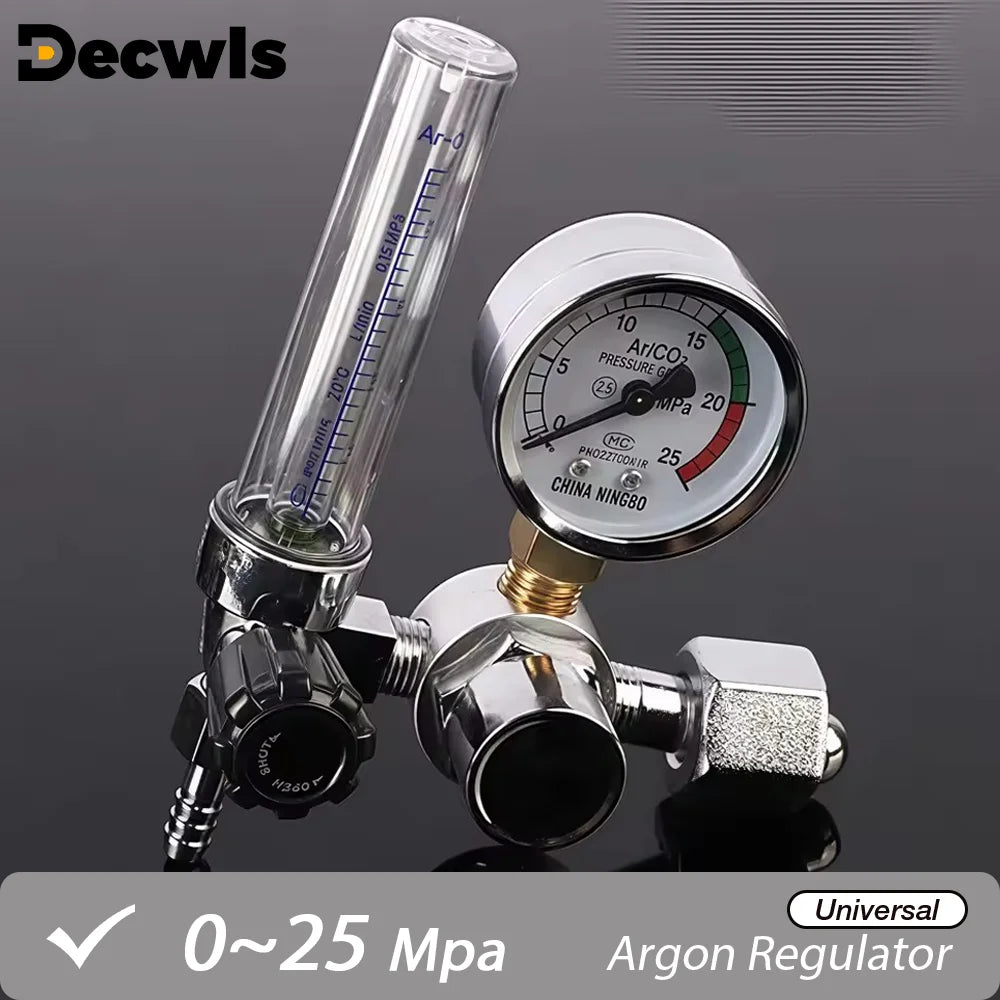 Argon CO2 Gas Pressure Regulator with Flow Meter for MIG TIG Welding