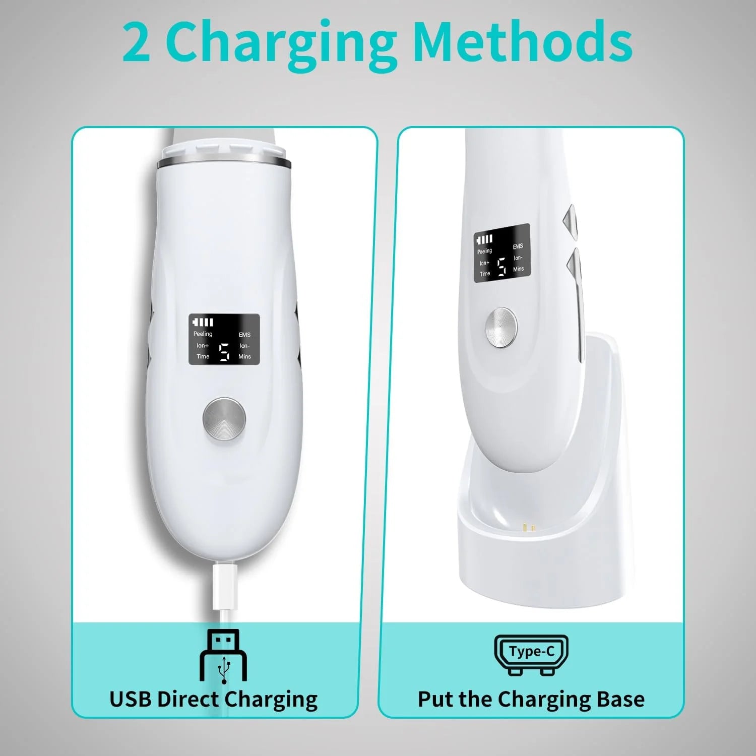 Ultrasonic Facial Skin Scrubber and Pore Cleanser - 4