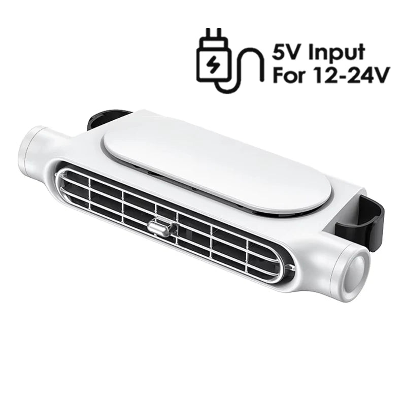 3 Speed Rechargeable Car Seat Cooling Fan with 3000mAh Battery