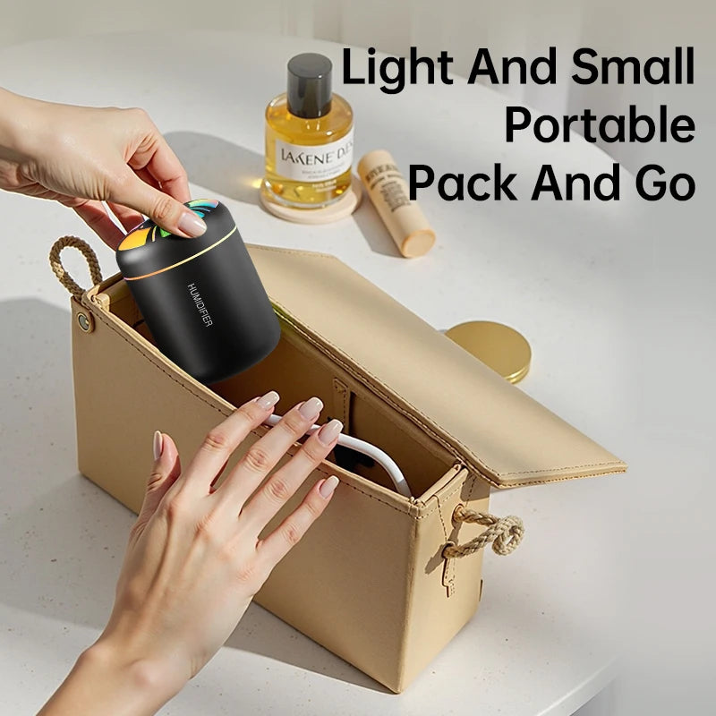 Ultrasonic Portable Mini USB Air Humidifier with RGB LED Light