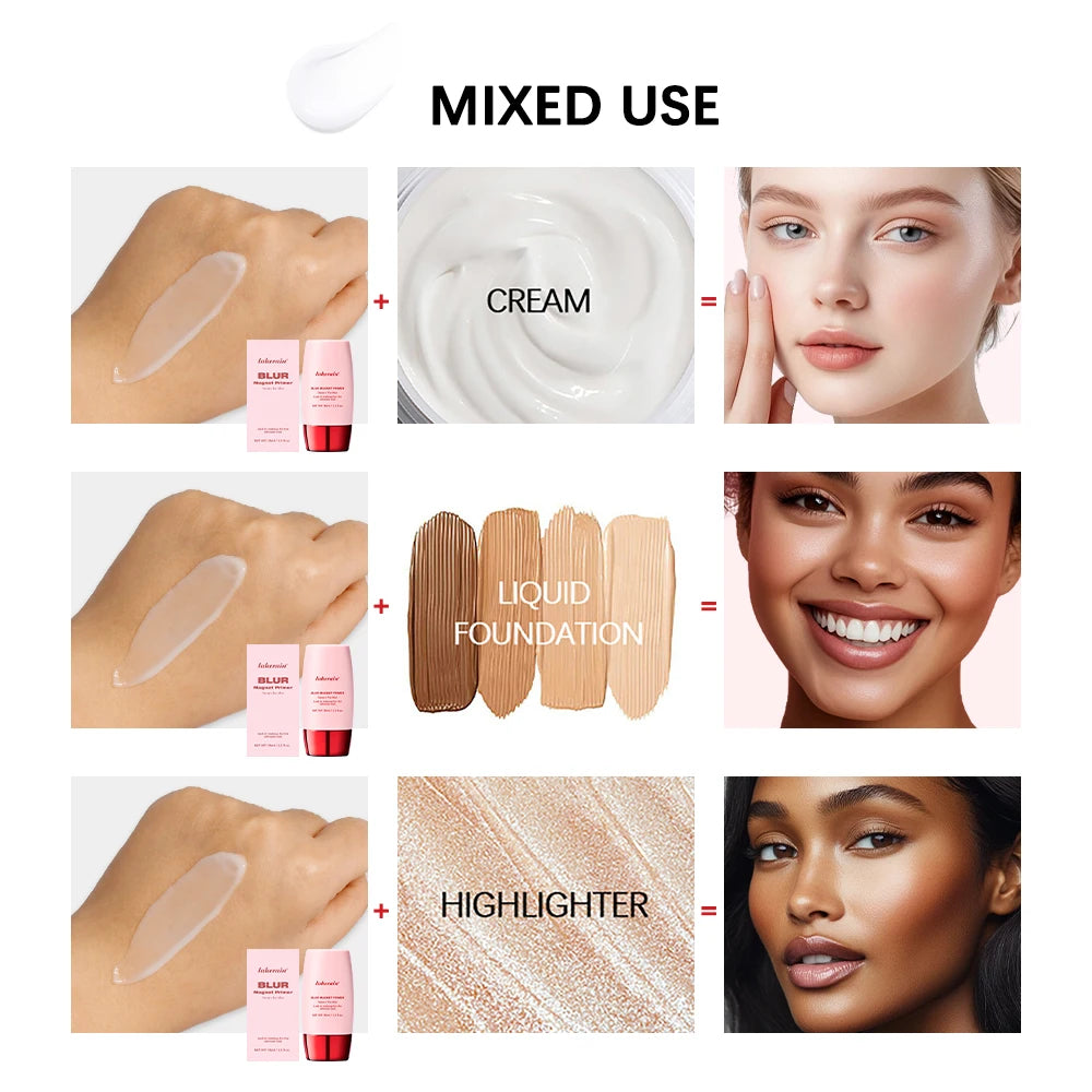 4-Piece Long-Lasting Matte Makeup Face Base and Setting Set - 10