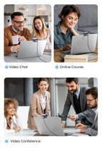 2K HD USB Webcam with Dual Microphones for Streaming and Video Calls
