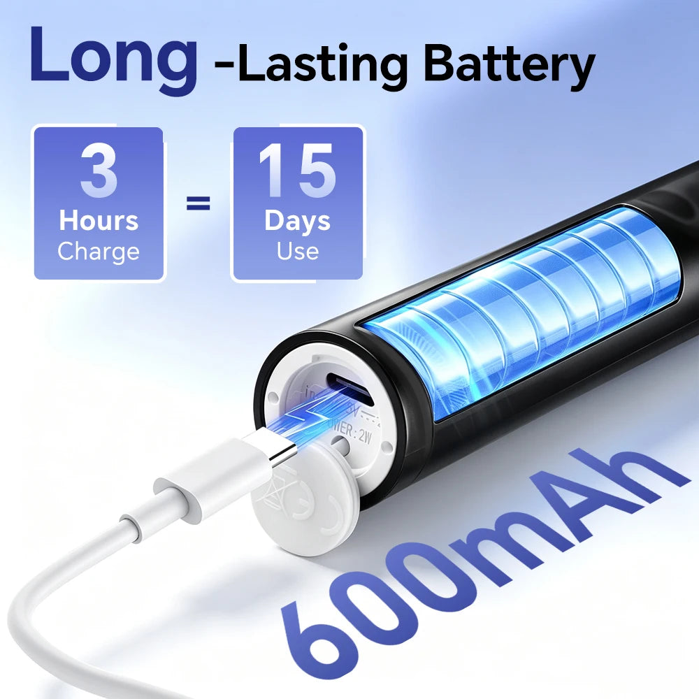 Rechargeable Rotating Electric Toothbrush with 5 Modes