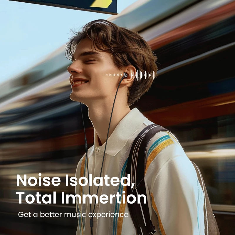 Hi-Fi Wired Earbuds with 3.5mm and USB-C Connectors