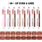 Waterproof Felt-Tip Lip Liner for Sculpting and Contouring
