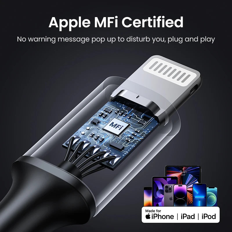 USB-C to Lightning MFi Certified Fast Charging Cable 20W