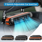 3 Speed USB Powered Car Seat Back Cooling Fan for Headrest