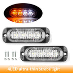 4 LED Side Marker Indicator Light for Cars Trucks Trailers 12V 24V