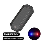 Solar Powered LED Simulated Car Anti Theft Strobe Warning Light