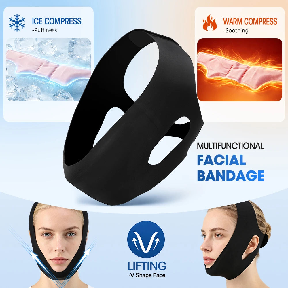 Hot and Cold Gel V-Line Face Lifting Bandage