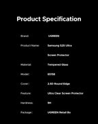 Tempered Glass Screen Protector for Samsung Galaxy S26 Ultra