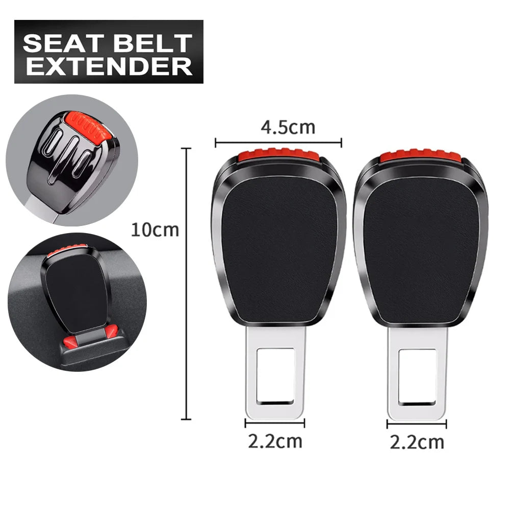 Car Seat Belt Buckle Extension Clip Metal Socket Plug Extender