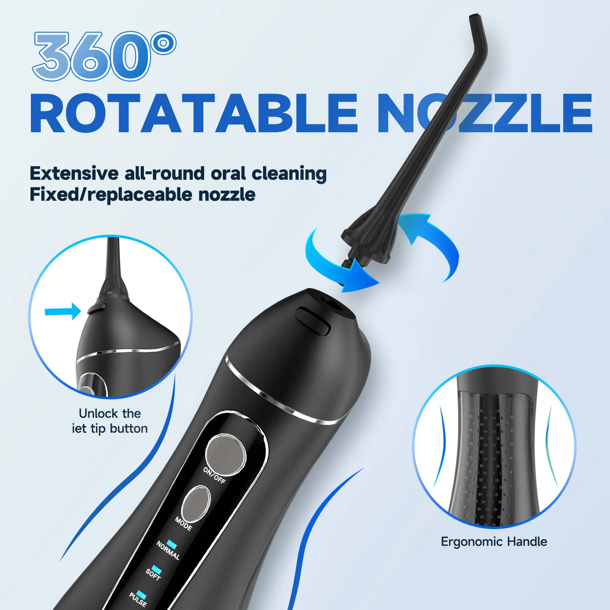 Cordless Water Flosser for Teeth Deep Cleaning