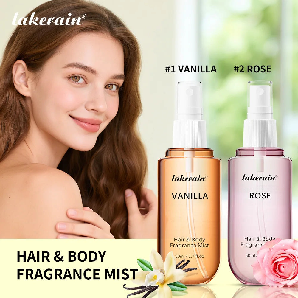 Vanilla and Rose Hair & Body Fragrance Mist