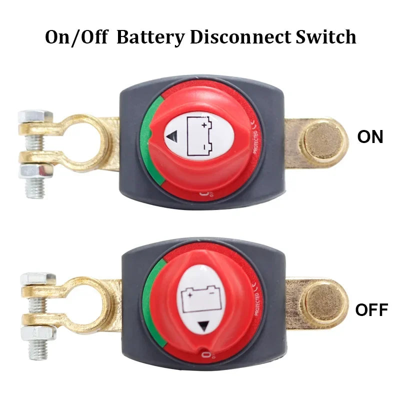 12V-48V Battery Disconnect Rotary Switch for Car RV Boat and Truck