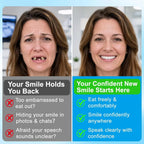 Custom Fit Temporary Denture Set for Instant Smile Restoration