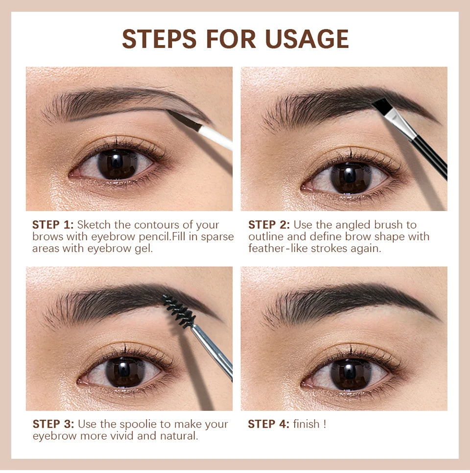 Waterproof Eyebrow Gel Set for Long-Lasting Defined Brows