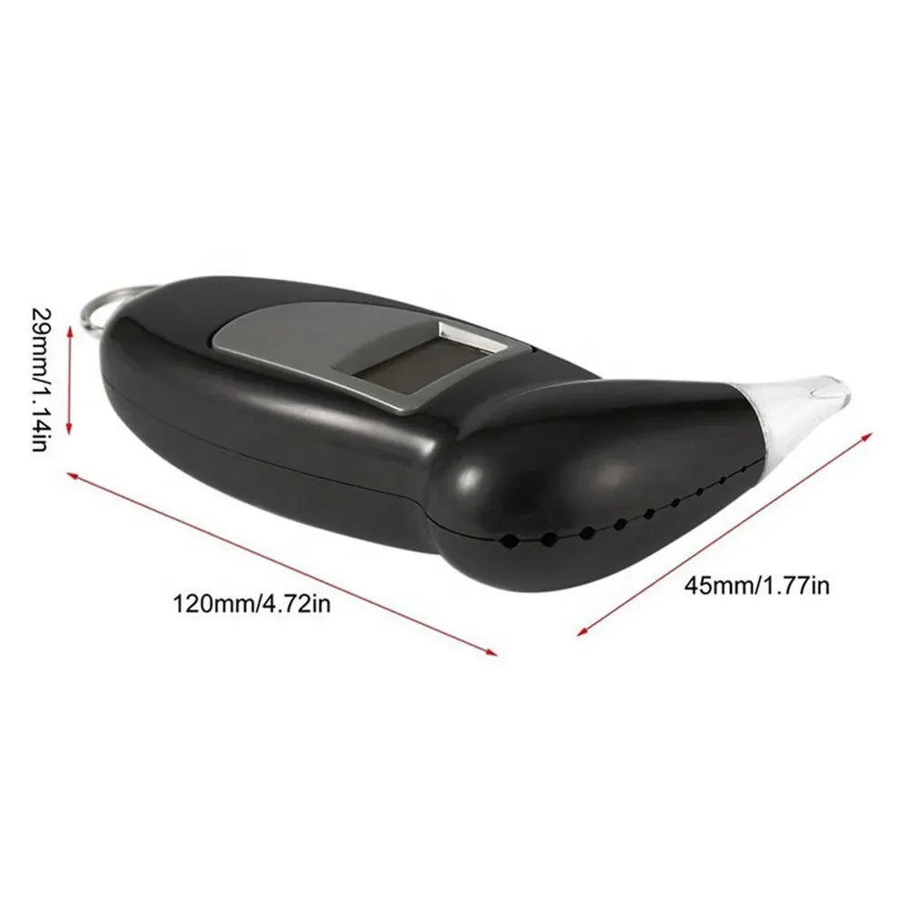 Digital Alcohol Breath Tester with LCD Display and 5 Mouthpieces