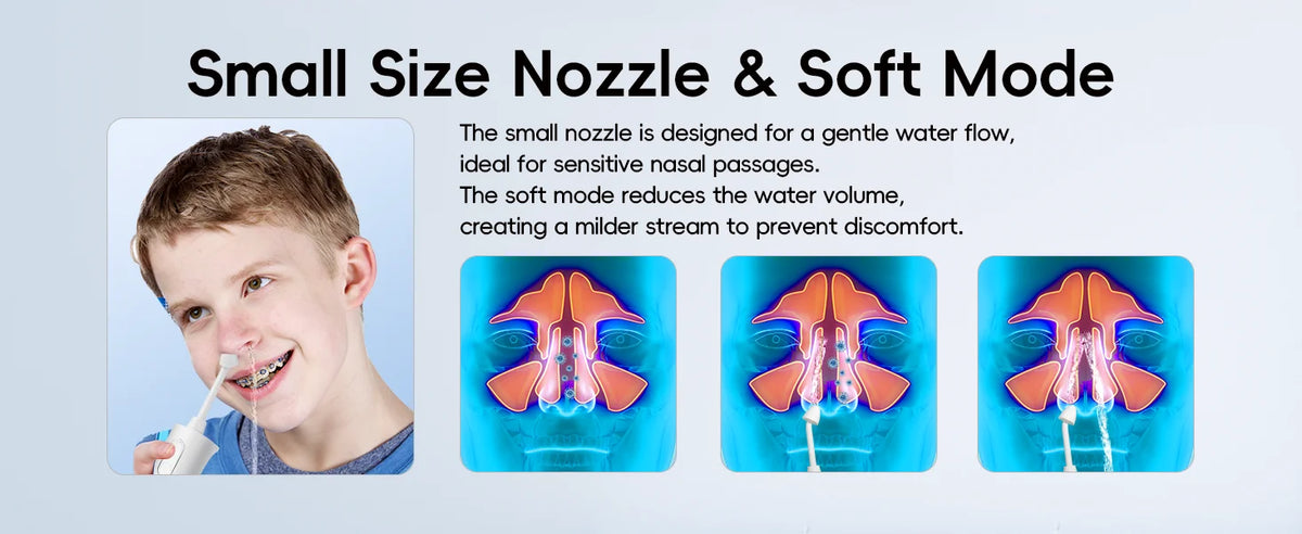 Portable Electric Water Flosser and Scalp Massager Set