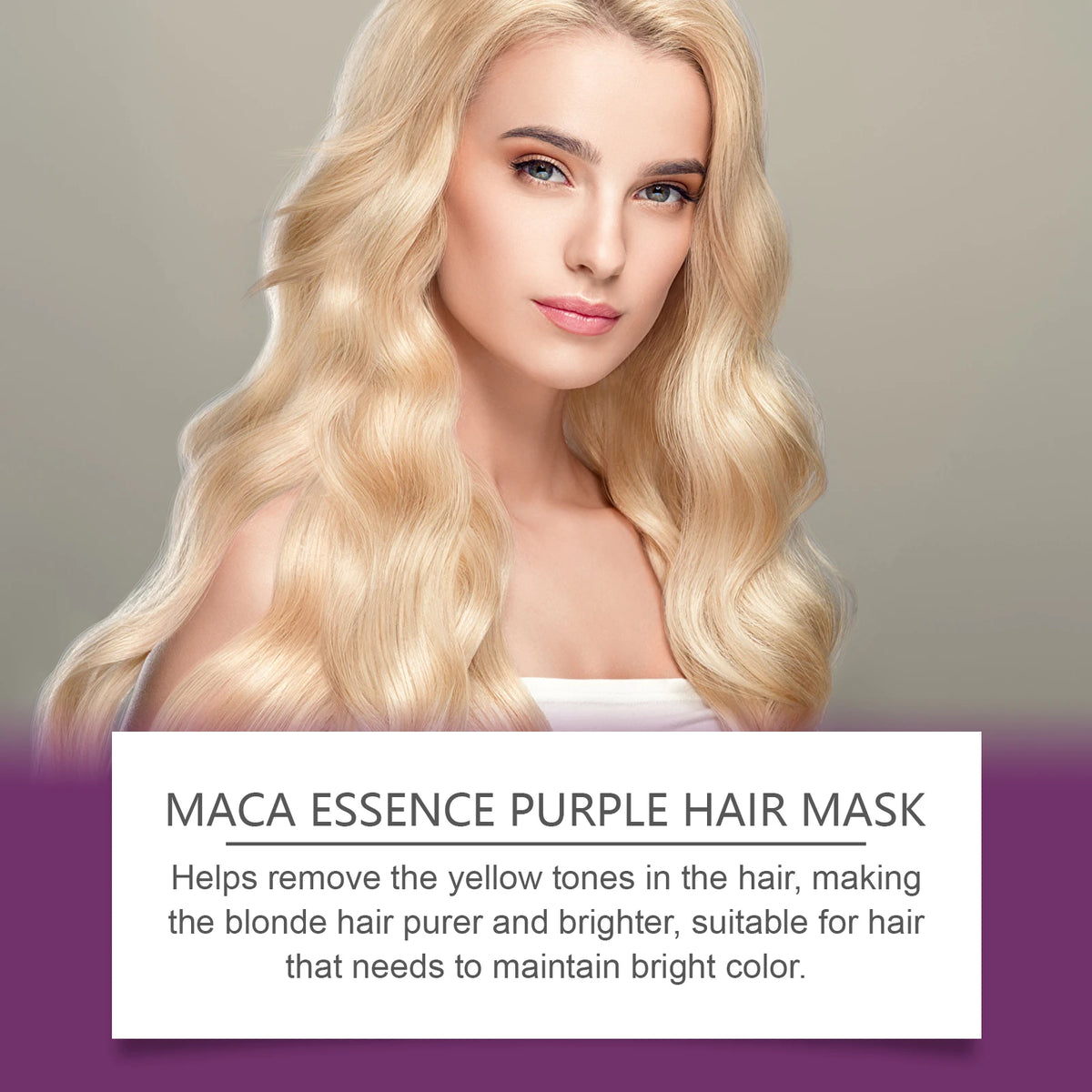 Purple Hair Mask and Shampoo Set for Color Protection and Repair