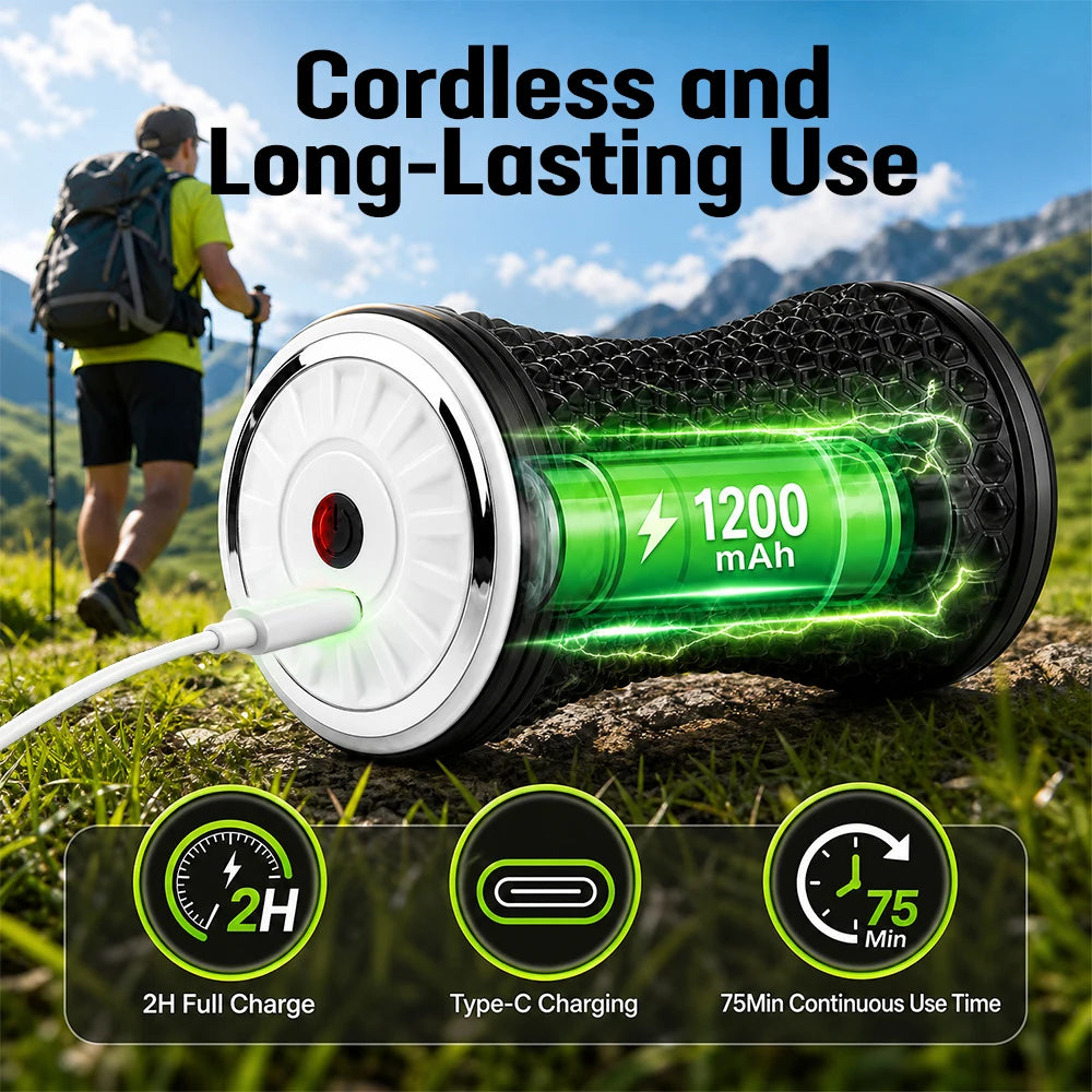 Electric Vibrating Massage Roller for Muscle Recovery