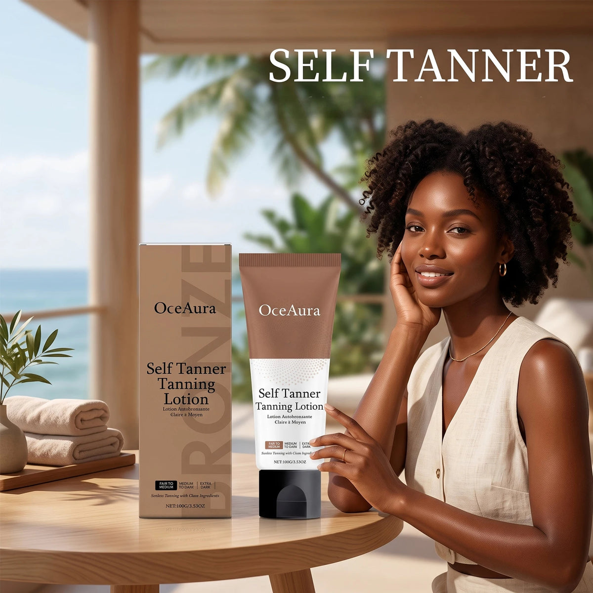 Gradual Sunless Self-Tanning Lotion for Natural Bronze Glow