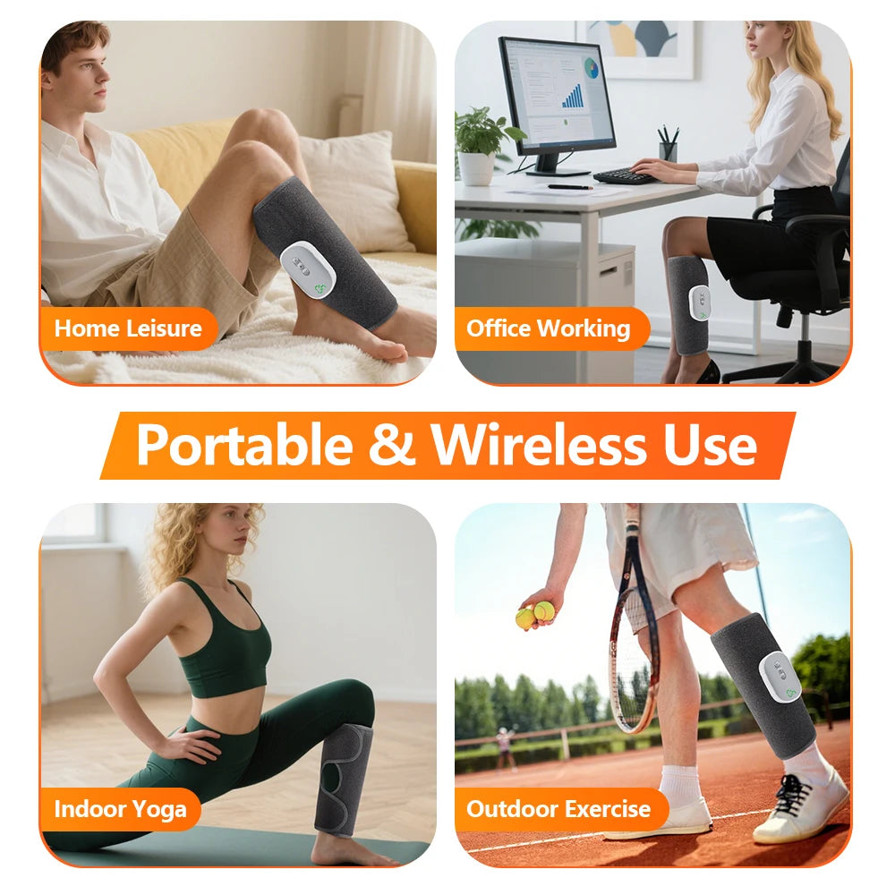 Wireless Air Compression Calf Massager for Muscle Recovery - 4