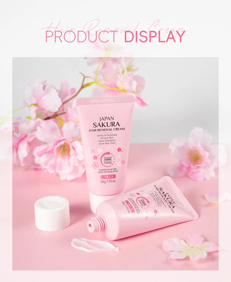 Painless Gentle Hair Removal Cream for Sensitive Body Areas