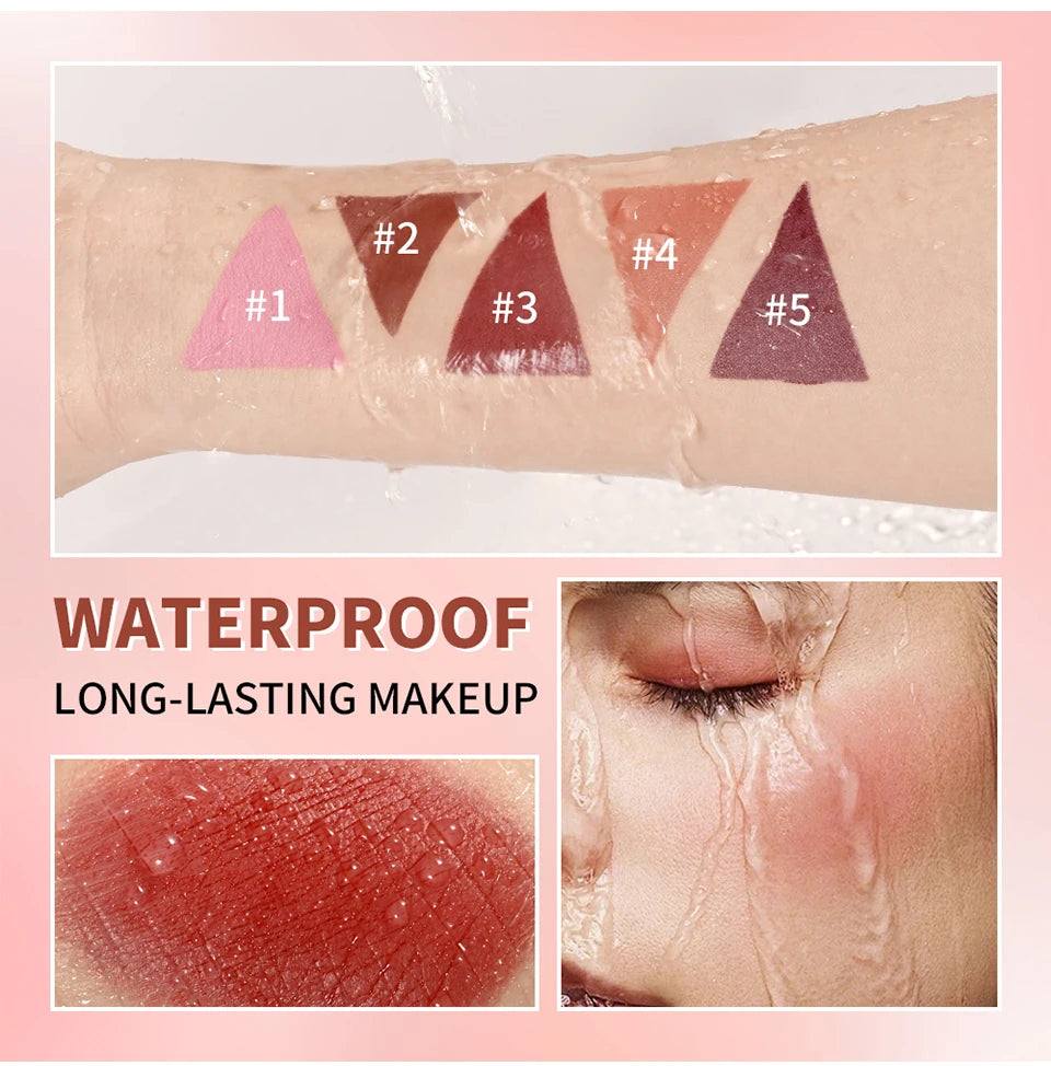 Matte Satin Cream Blush for Long-Lasting Natural Glow