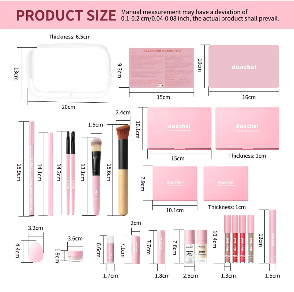 All-in-One Professional Makeup Set with Case