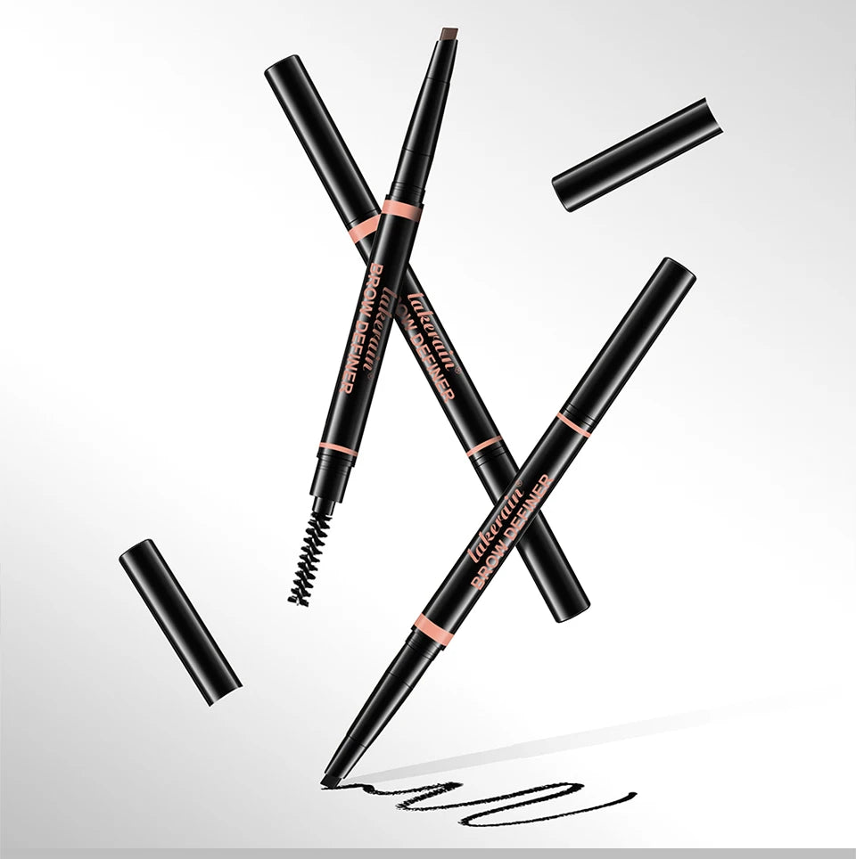Waterproof Triangular Tip Eyebrow Pencil with Spoolie Brush - 19
