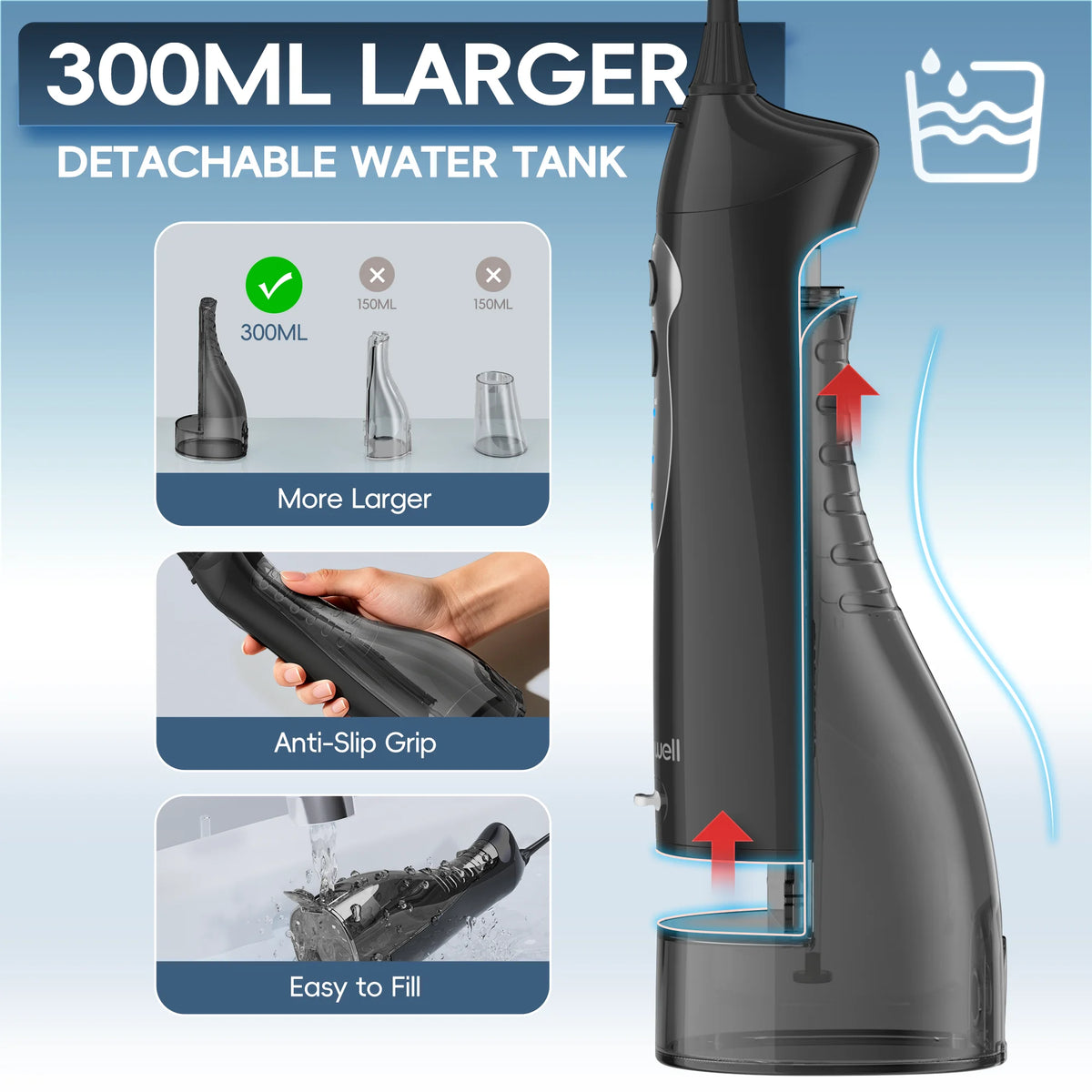 Portable Rechargeable Oral Irrigator Water Flosser