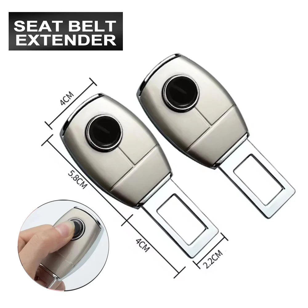 Car Seat Belt Buckle Extension Clip Metal Socket Plug Extender