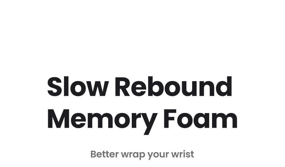 Ergonomic Memory Foam Mouse Pad with Wrist Rest
