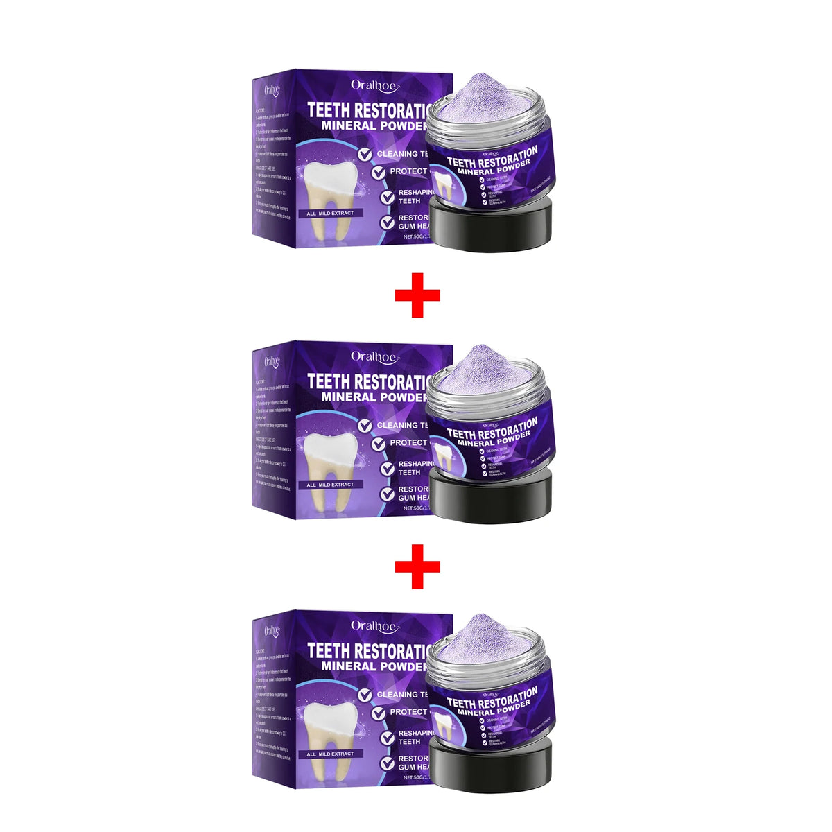 Purple Teeth Whitening and Enamel Restoration Powder
