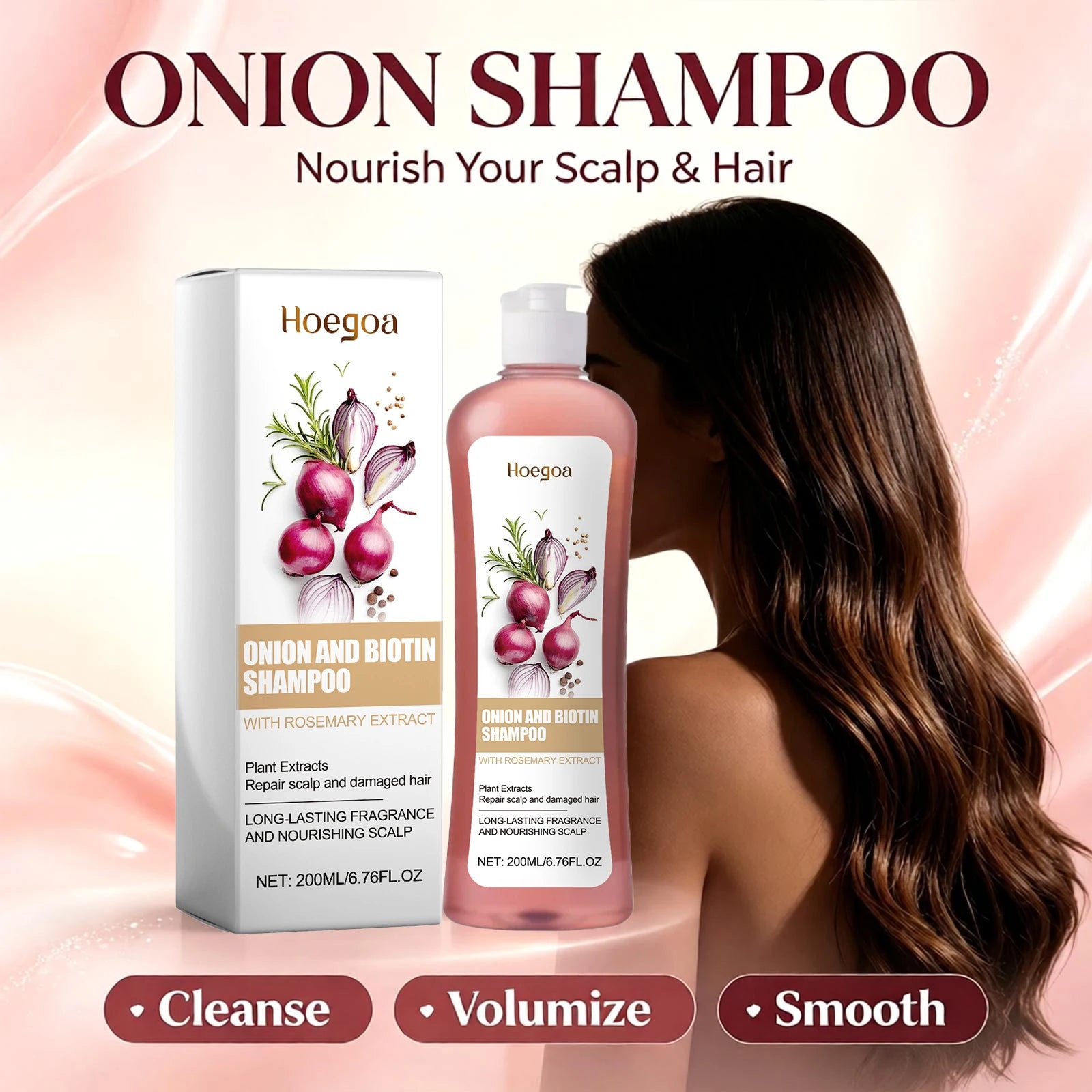 Onion and Biotin Shampoo for Hair Growth and Scalp Repair - 5