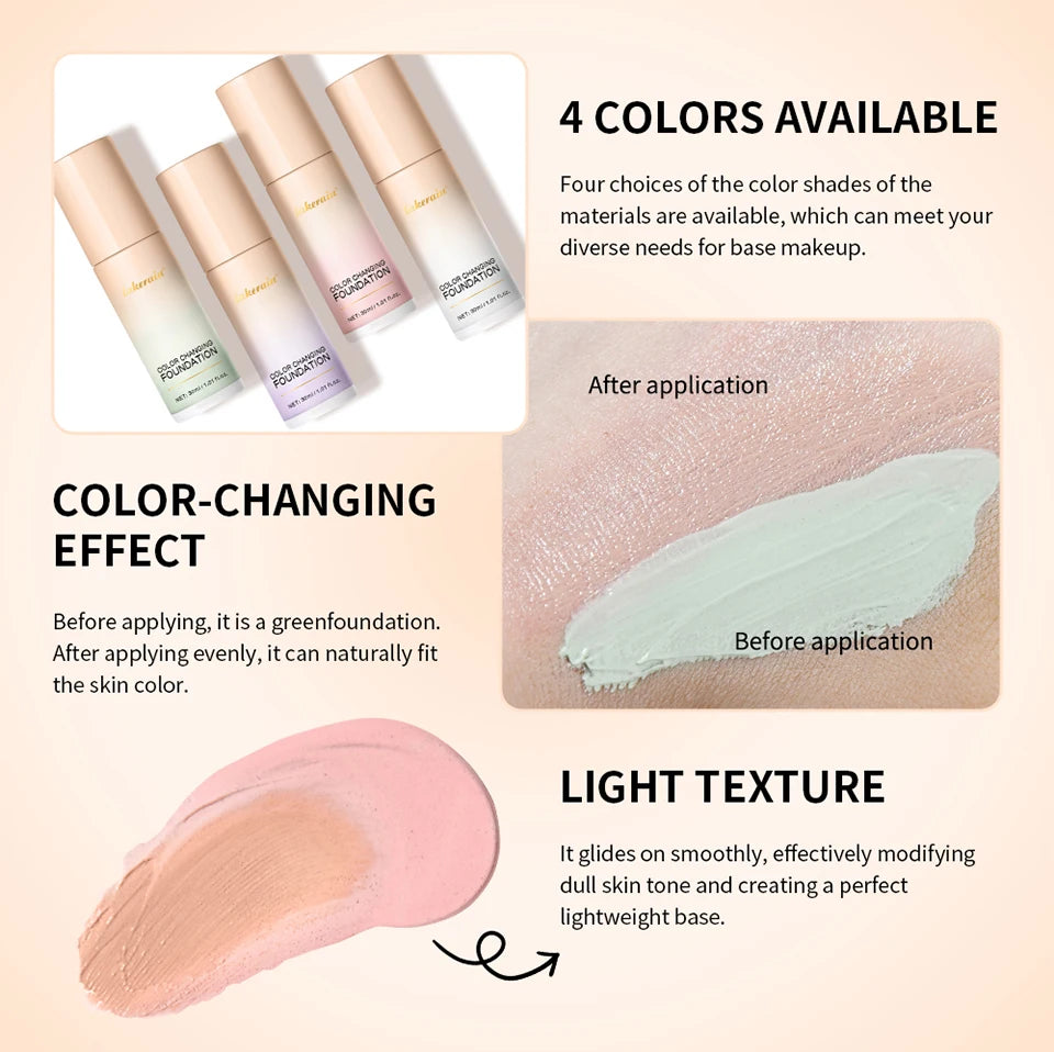 Color-Changing Liquid Foundation for Flawless Skin