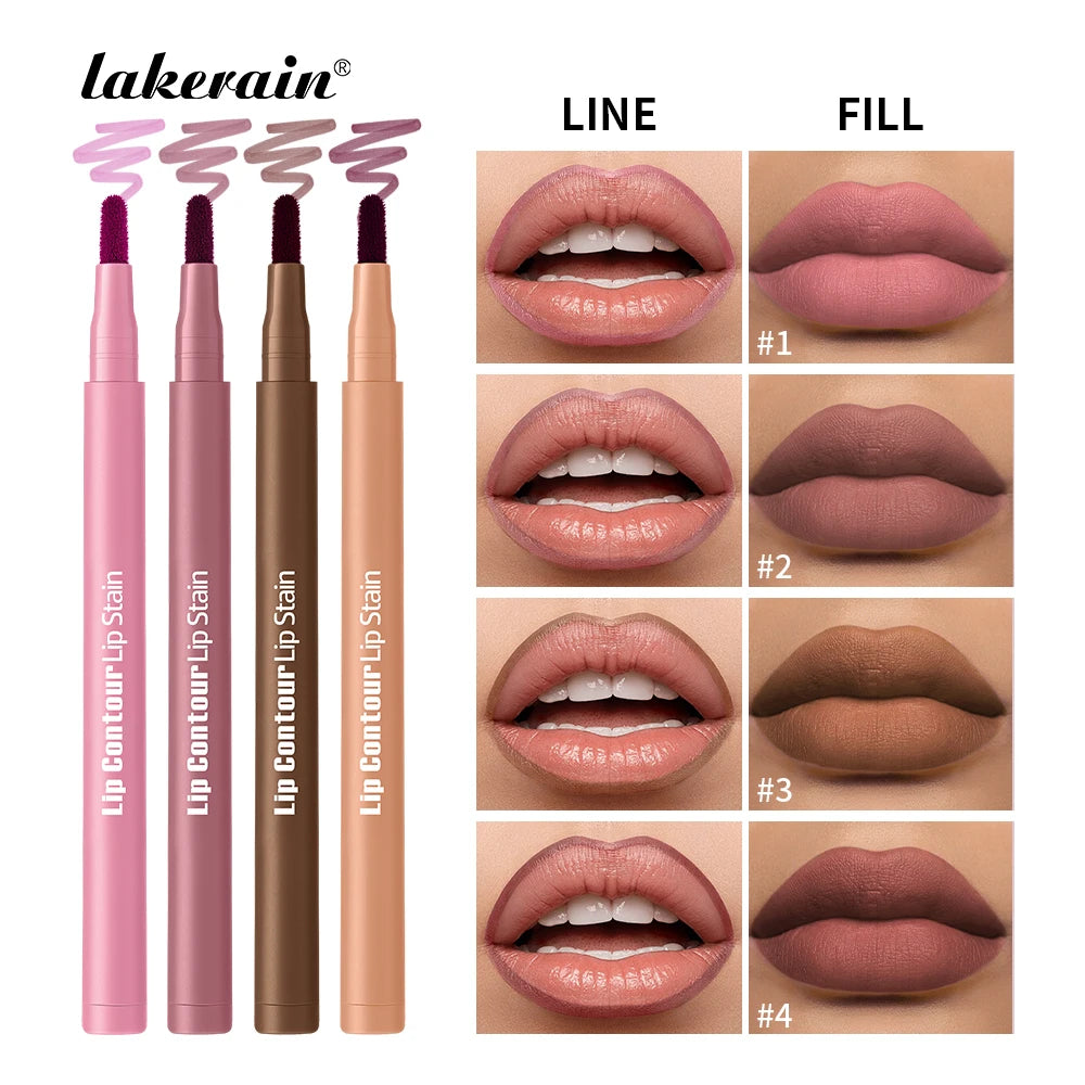 Dual-Sided Long-Lasting Lip Contour Stain and Liner