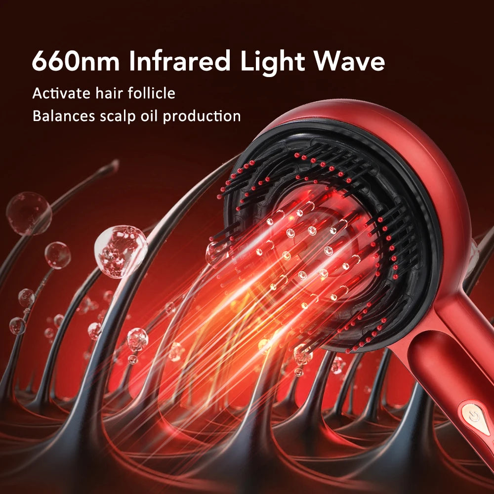 Electric Scalp Massage Comb with Liquid Applicator