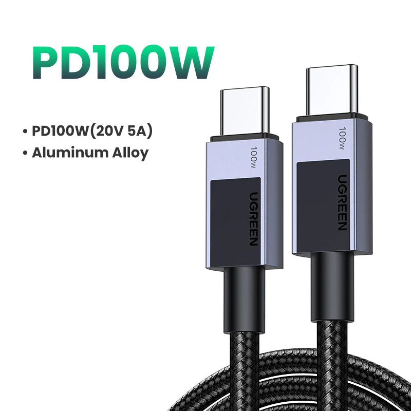100W USB-C to USB-C Fast Charging and Data Sync Cable