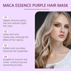 Purple Hair Mask and Shampoo Set for Color Protection and Repair